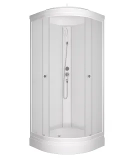 Душевая кабина Triton Вельвет Щ0000064622 80x80 см профиль белый стекло матовое